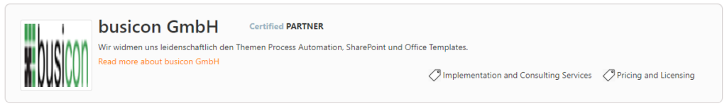 busicon GmbH - Nintex Certified Parnter