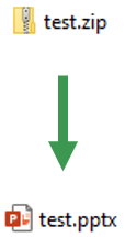 Rename zip to pptx